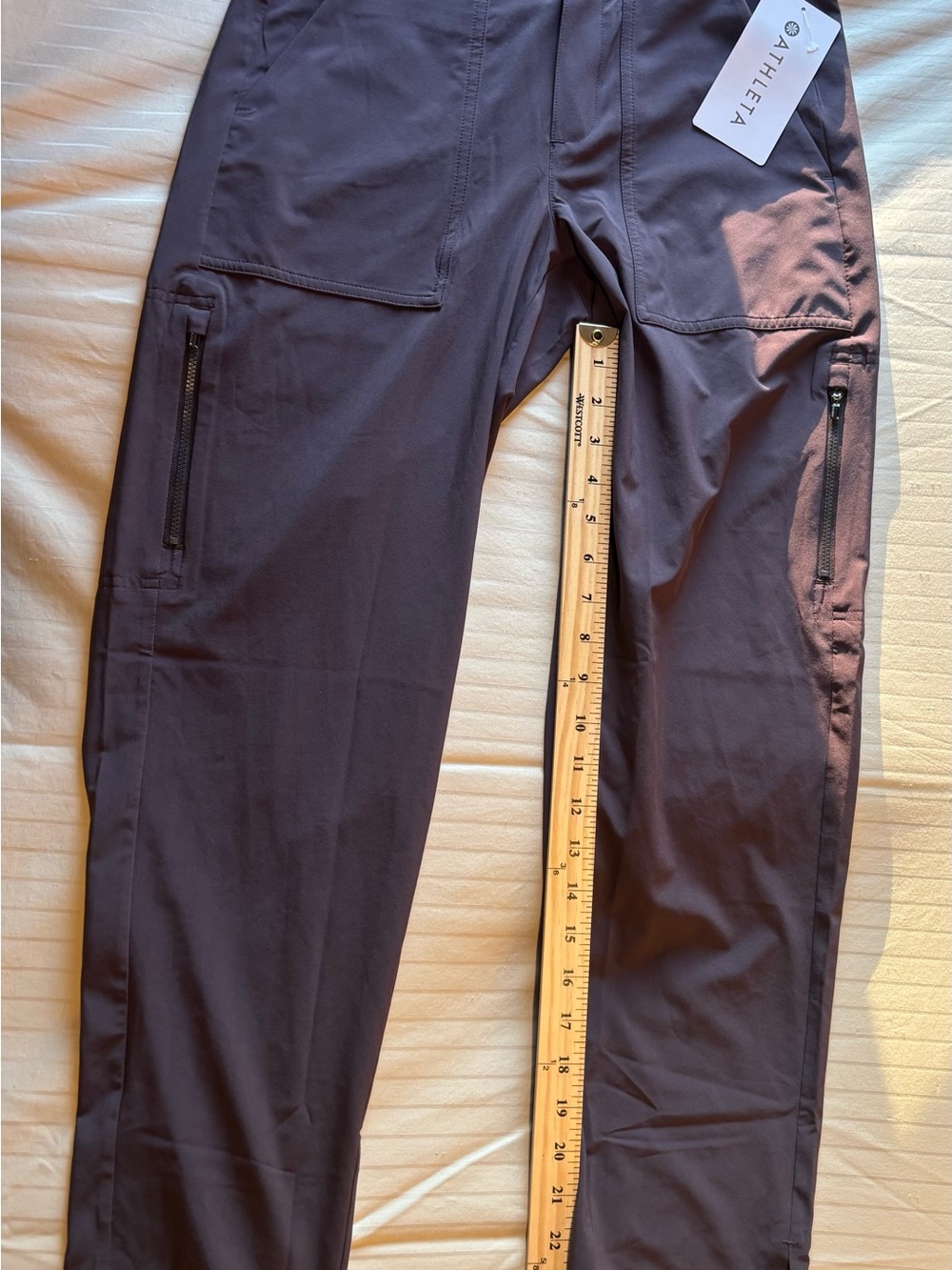 Athleta Women’s Charcoal Zip Cargo Joggers